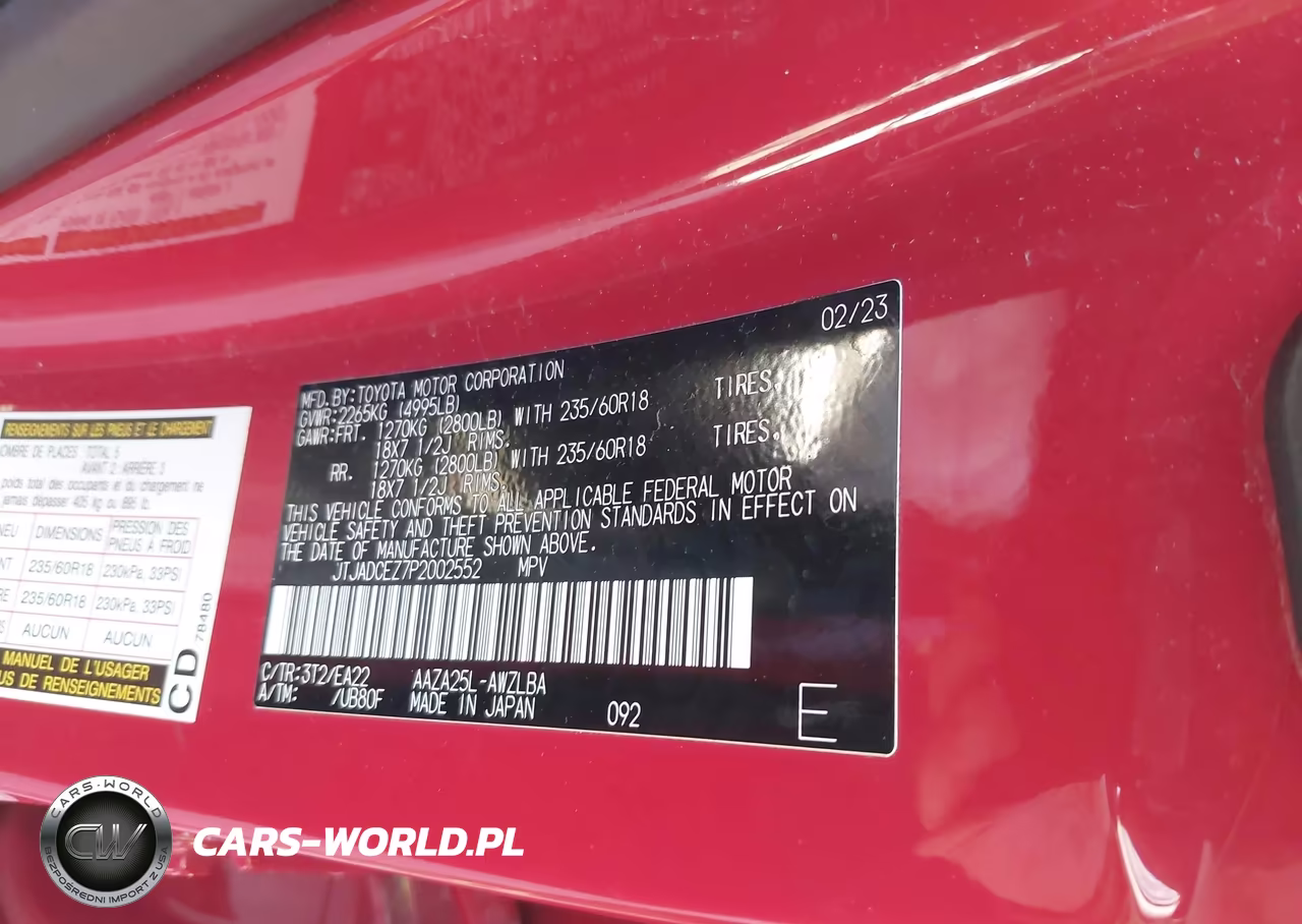 2023 Lexus Nx 250 VIN:JTJADCEZ7P2002552 - 9