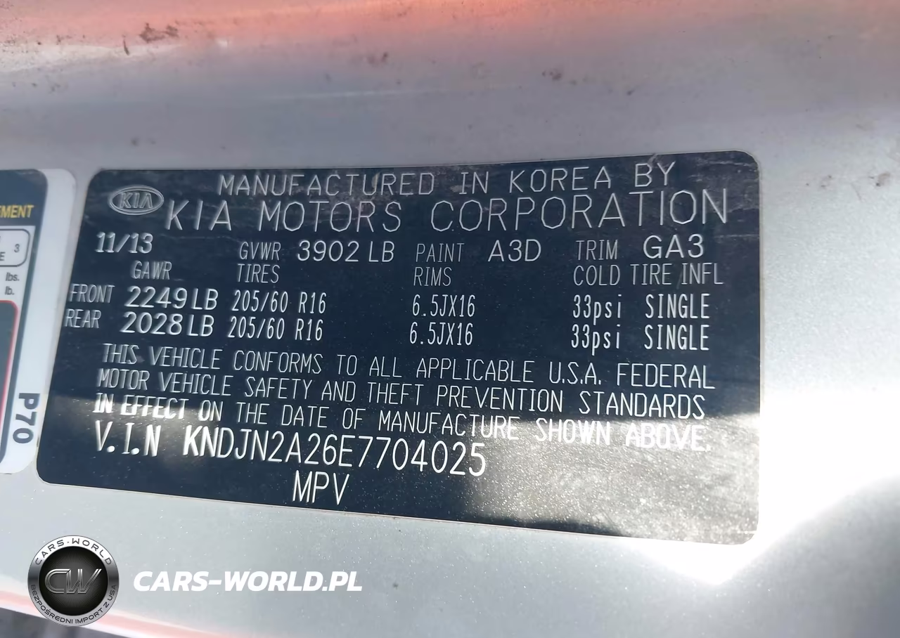 2014 Kia Soul VIN:KNDJN2A26E7704025 - 9