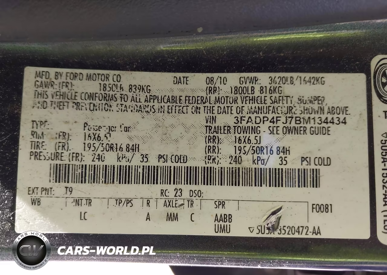 2011 Ford Fiesta Ses VIN:3FADP4FJ7BM134434 - 9
