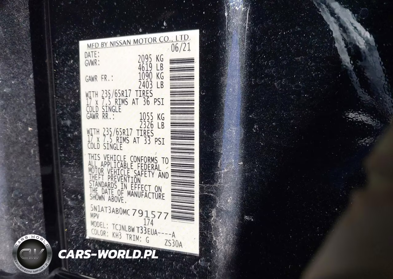 2021 Nissan Rogue S Intelligent Awd VIN:5N1AT3AB0MC791577 - 9