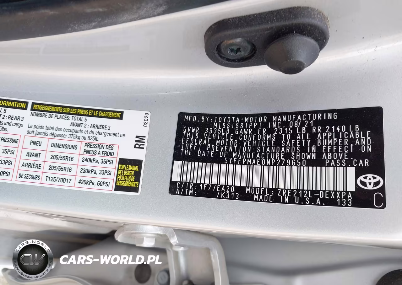 2022 Toyota Corolla Xle VIN:5YFFPMAE0NP279650 - 9