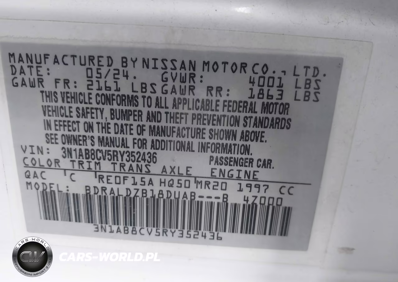 2024 Nissan Sentra Sv Xtronic Cvt VIN:3N1AB8CV5RY352436 - 9