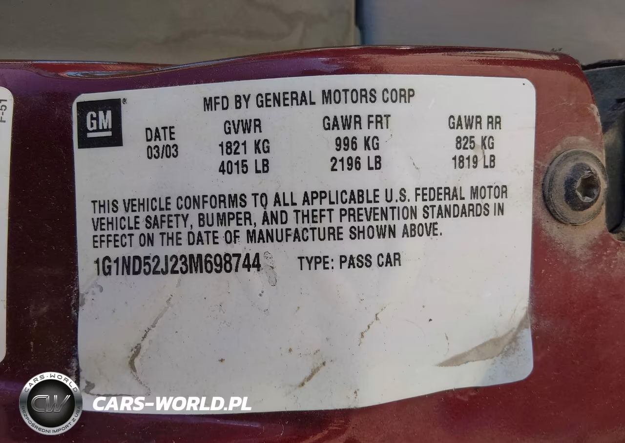 2003 Chevrolet Malibu VIN:1G1ND52J23M698744 - 9