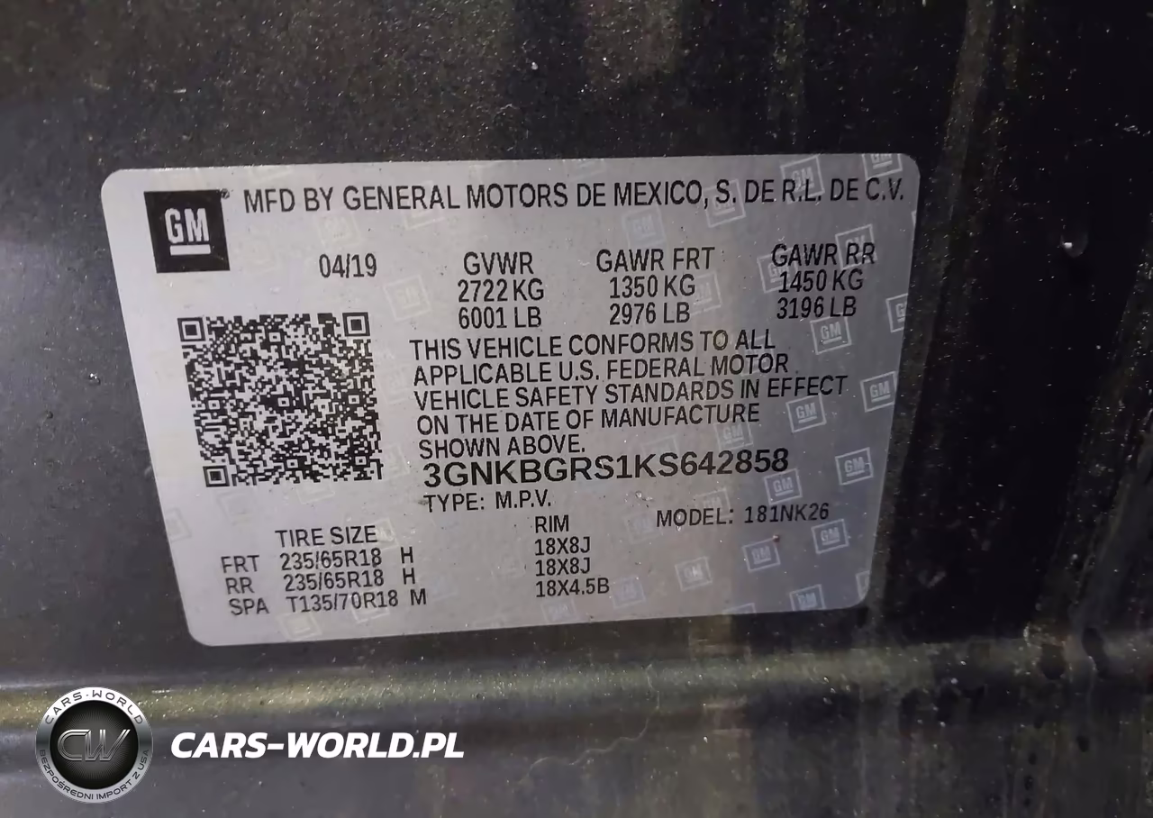 2019 Chevrolet Blazer VIN:3GNKBGRS1KS642858 - 9