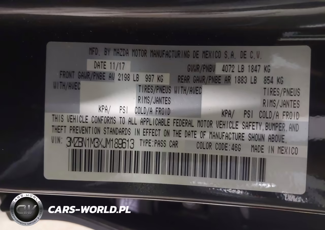 2018 Mazda Mazda3 Grand Touring VIN:3MZBN1M3XJM189613 - 9