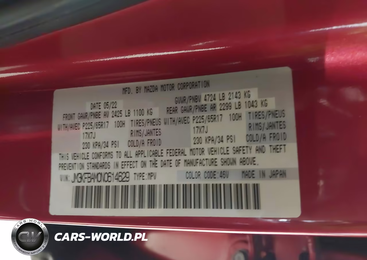 2022 Mazda Cx-5 2.5 S VIN:JM3KFBAM0N0614629 - 9