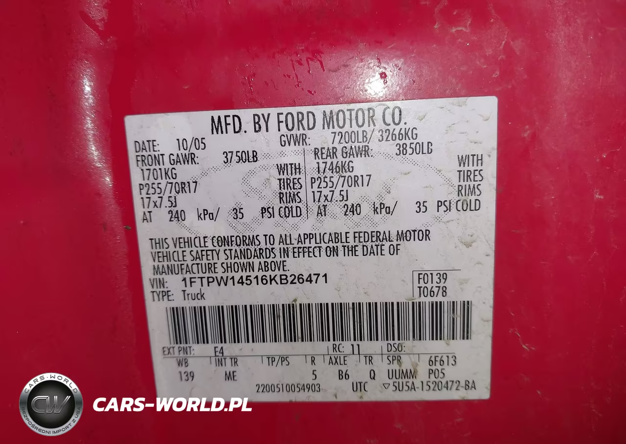 2006 Ford F-150 Fx4-Lariat-Xlt VIN:1FTPW14516KB26471 - 9