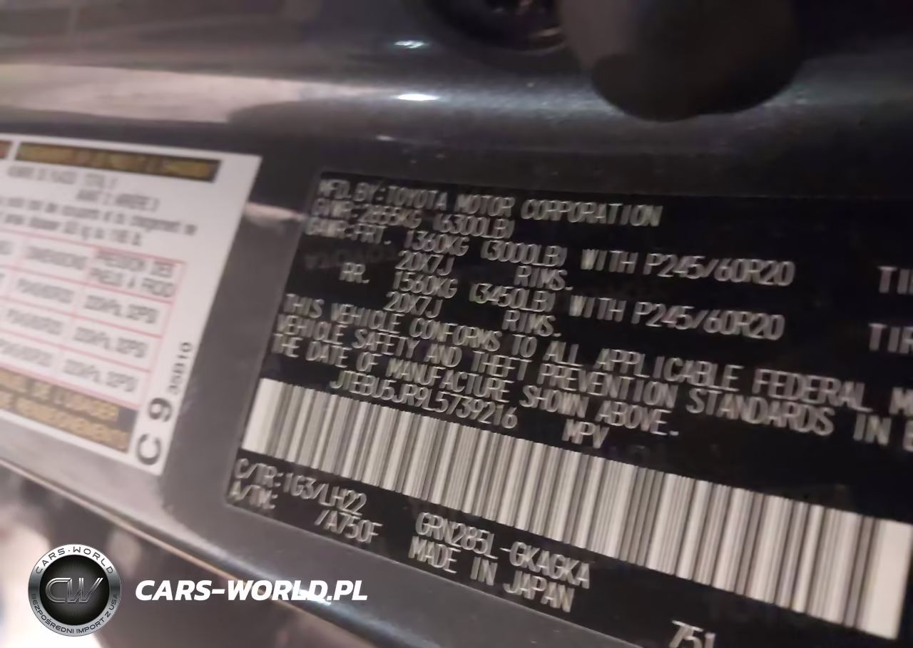 2020 Toyota 4Runner Nightshade Special Edition VIN:JTEBU5JR9L5739216 - 9
