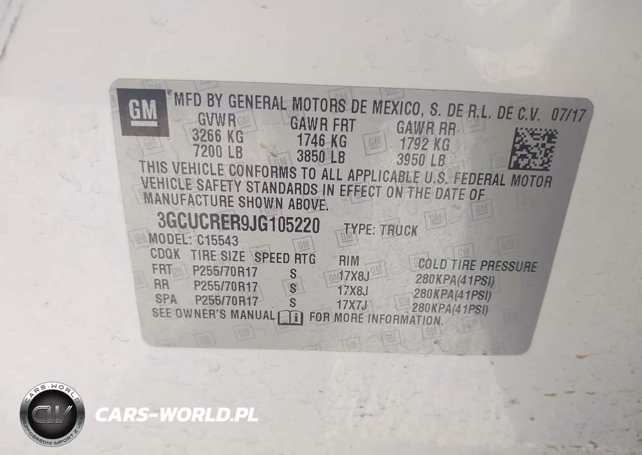2018 Chevrolet Silverado 1500 1Lt VIN:3GCUCRER9JG105220 - 9