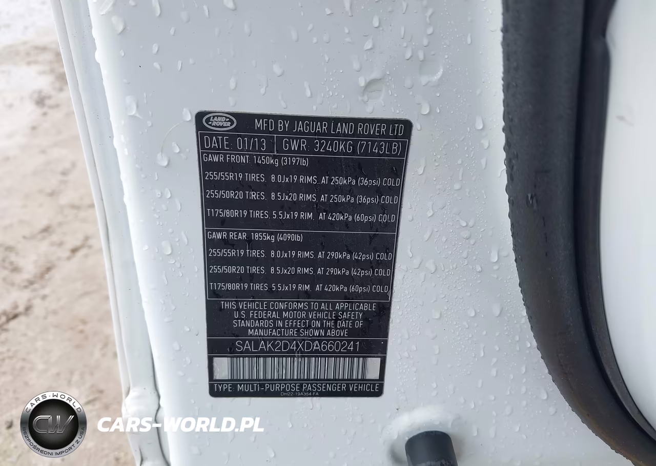 2013 Land Rover Lr4 VIN:SALAK2D4XDA660241 - 9