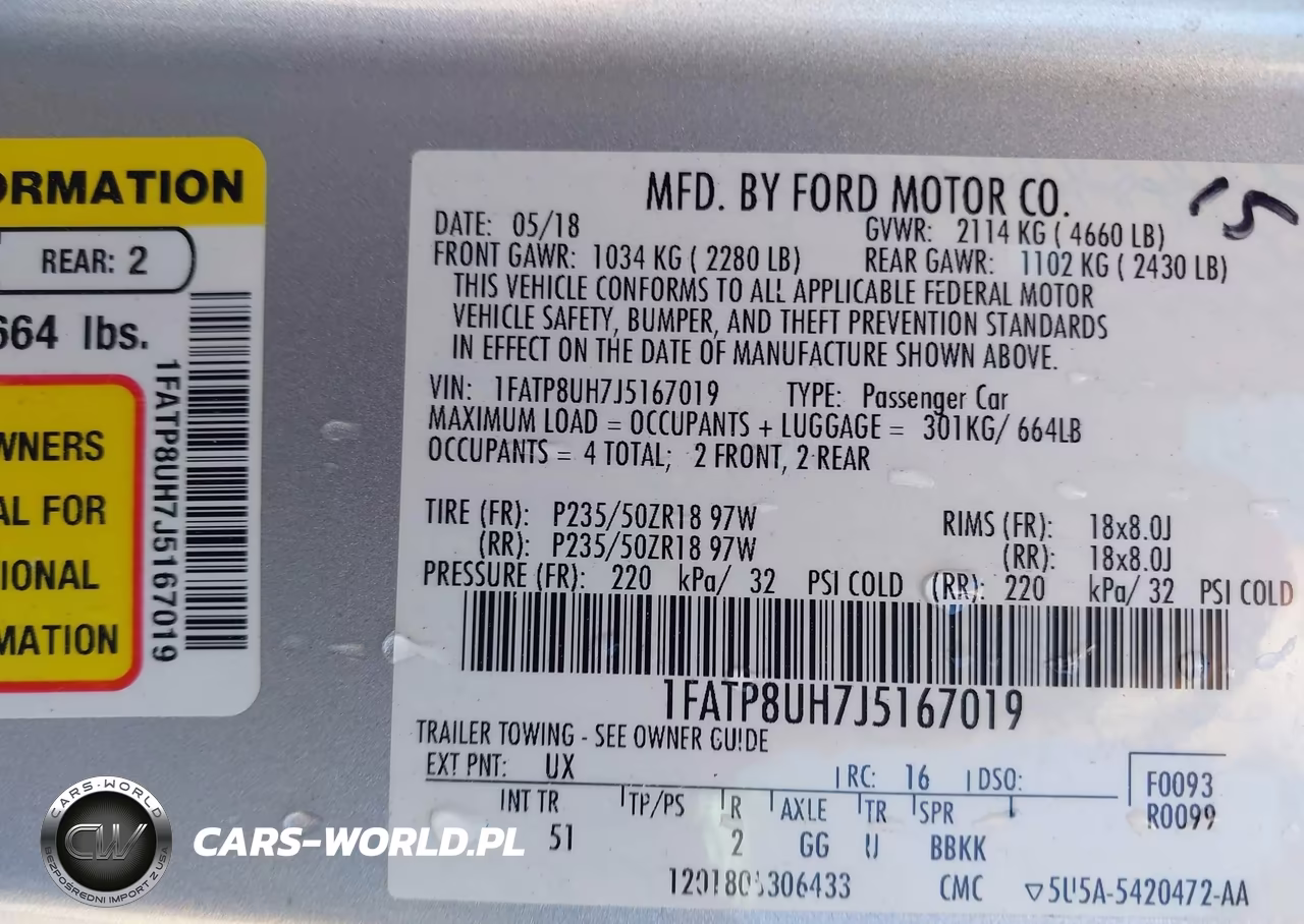 2018 Ford Mustang Ecoboost Premium VIN:1FATP8UH7J5167019 - 9