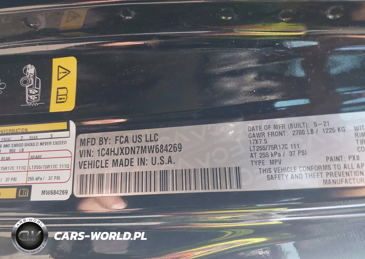 2021 Jeep Wrangler Unlimited Willys 4X4 VIN:1C4HJXDN7MW684269 - 9
