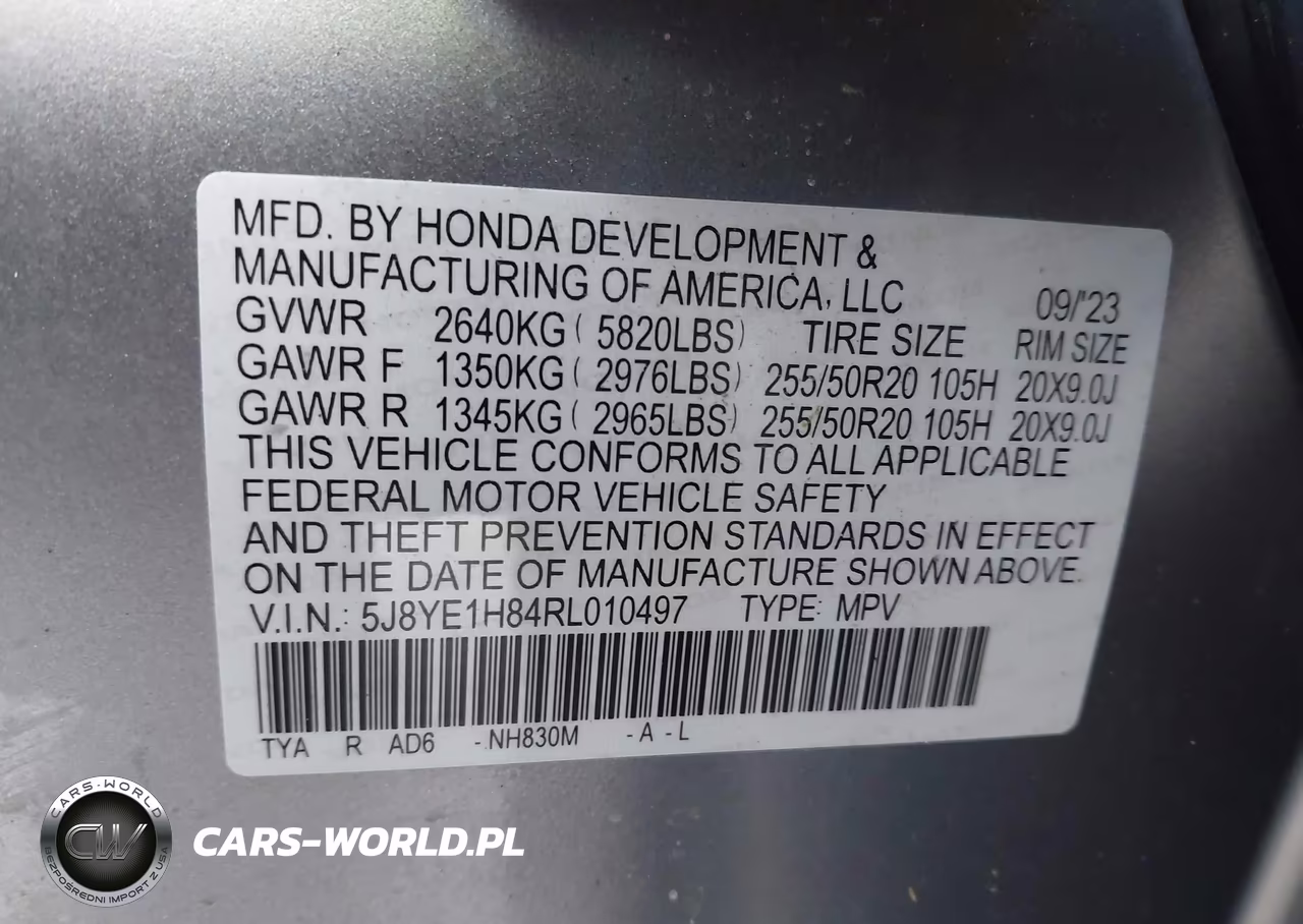2024 Acura Mdx Advance Package VIN:5J8YE1H84RL010497 - 9