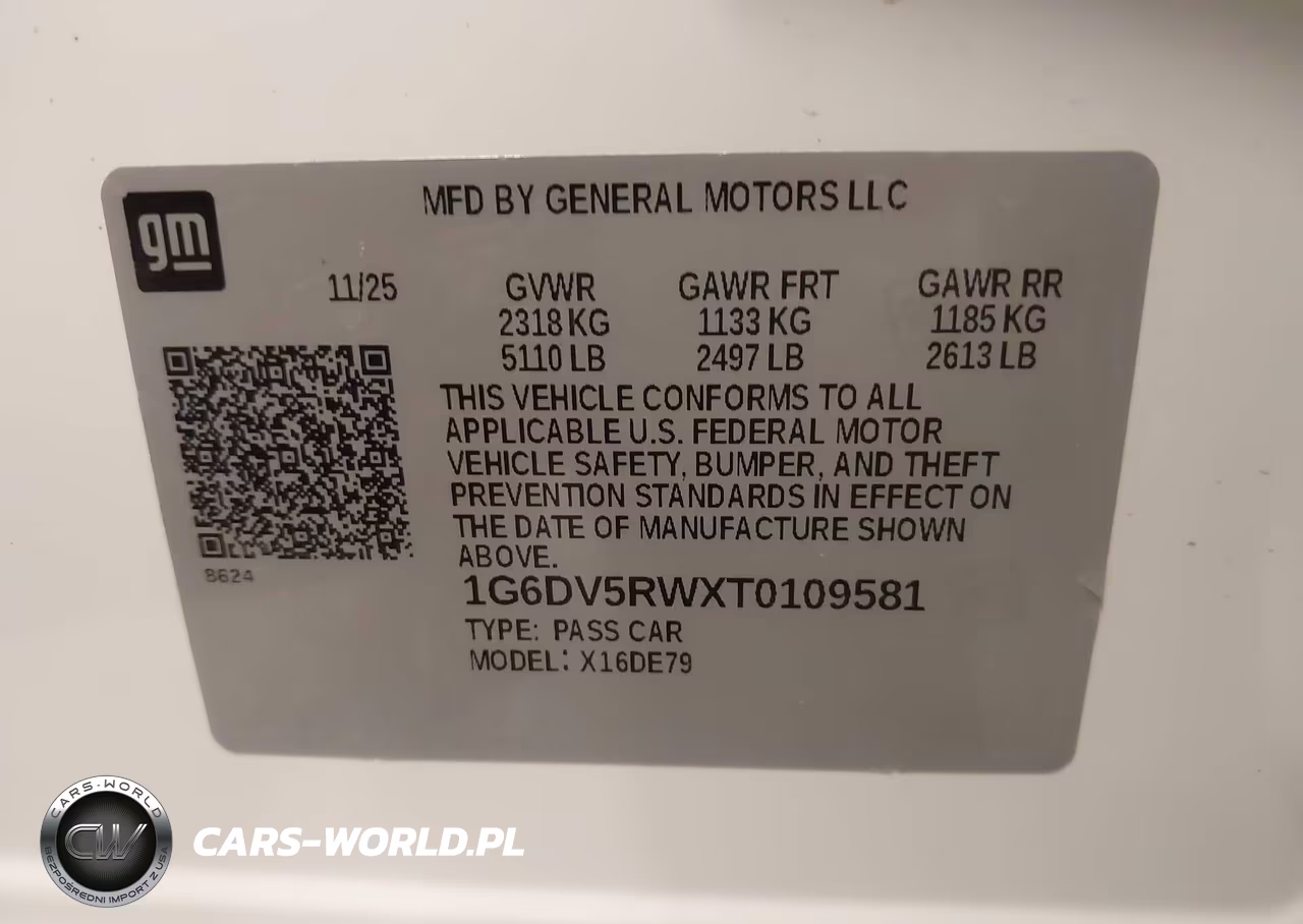 2026 Cadillac Ct5-V V-Series Rwd VIN:1G6DV5RWXT0109581 - 9