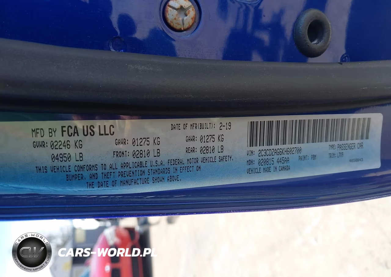 2019 Dodge Challenger Sxt VIN:2C3CDZAG6KH602700 - 9
