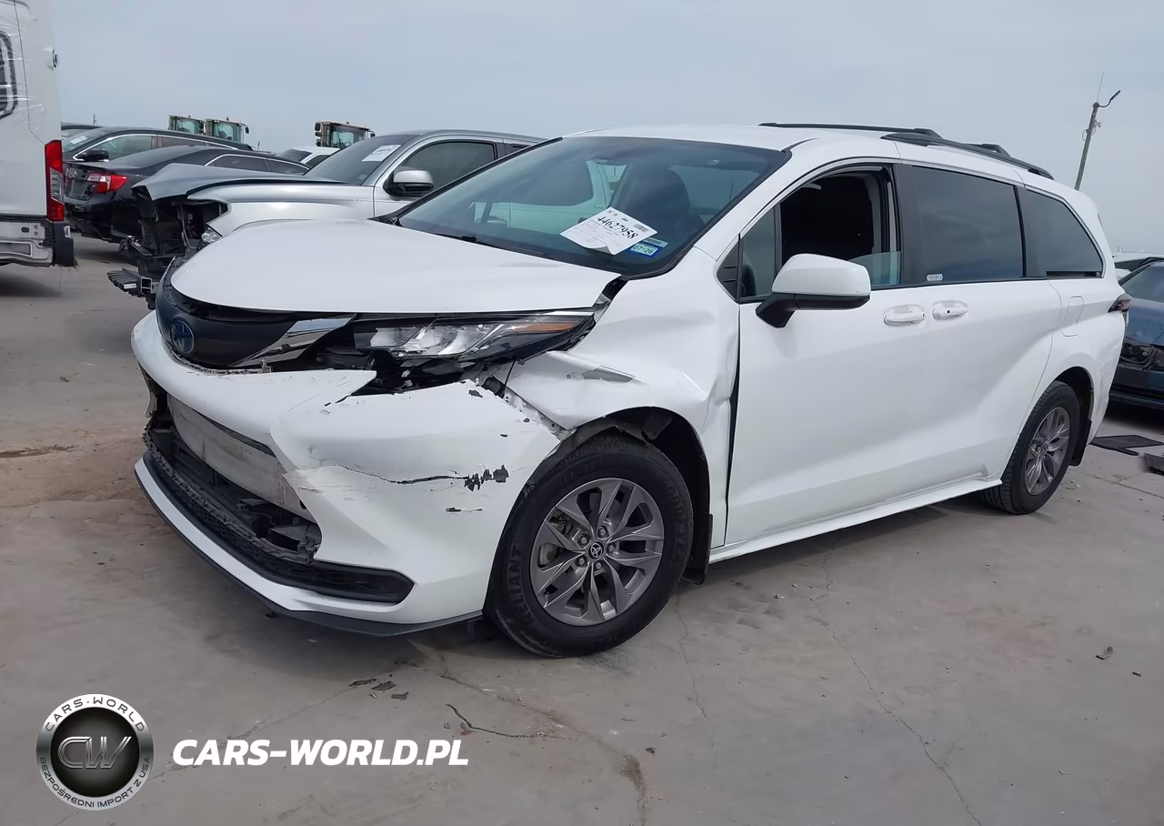 2022 Toyota Sienna Le VIN:5TDKRKEC3NS077043 - 2