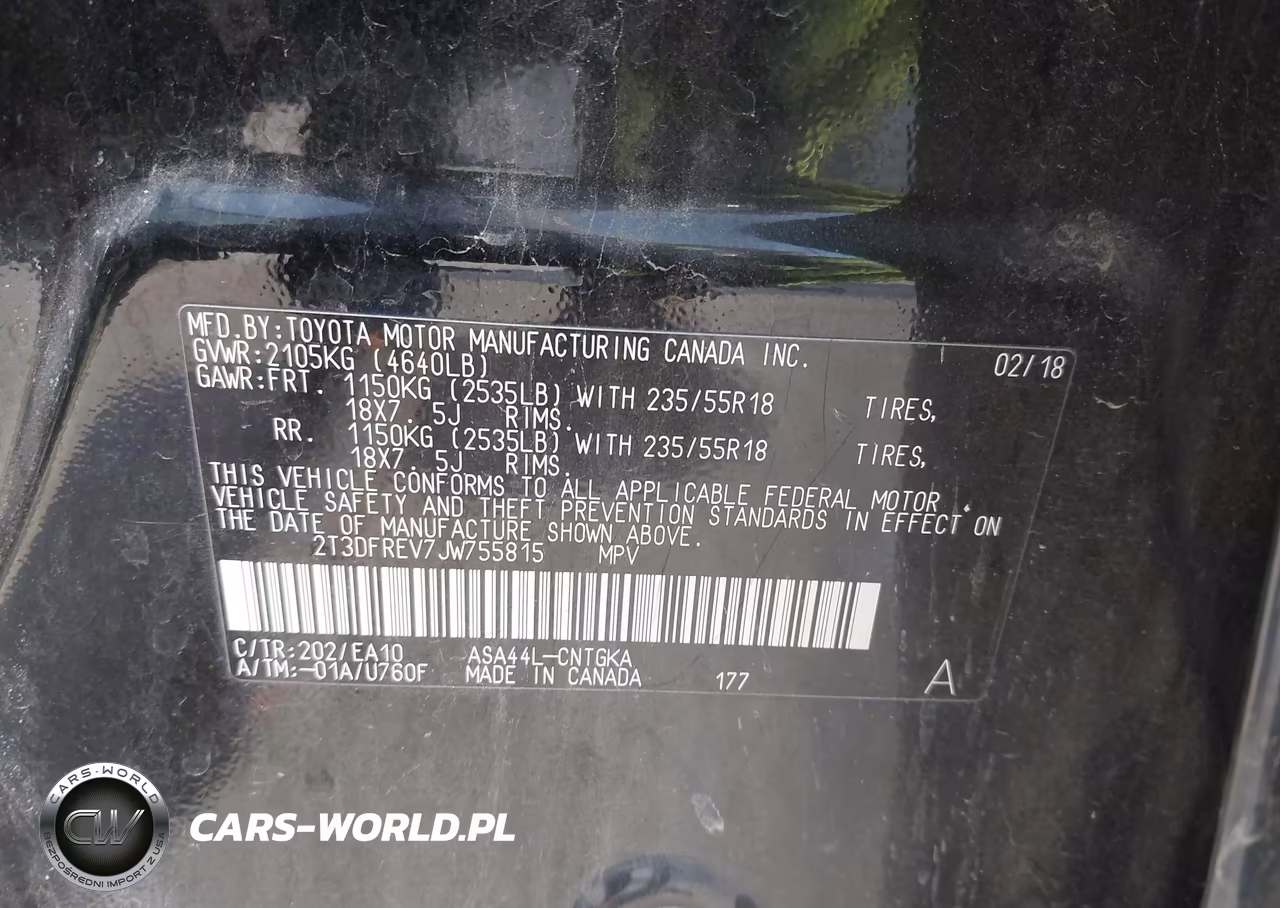 2018 Toyota Rav4 Limited VIN:2T3DFREV7JW755815 - 9