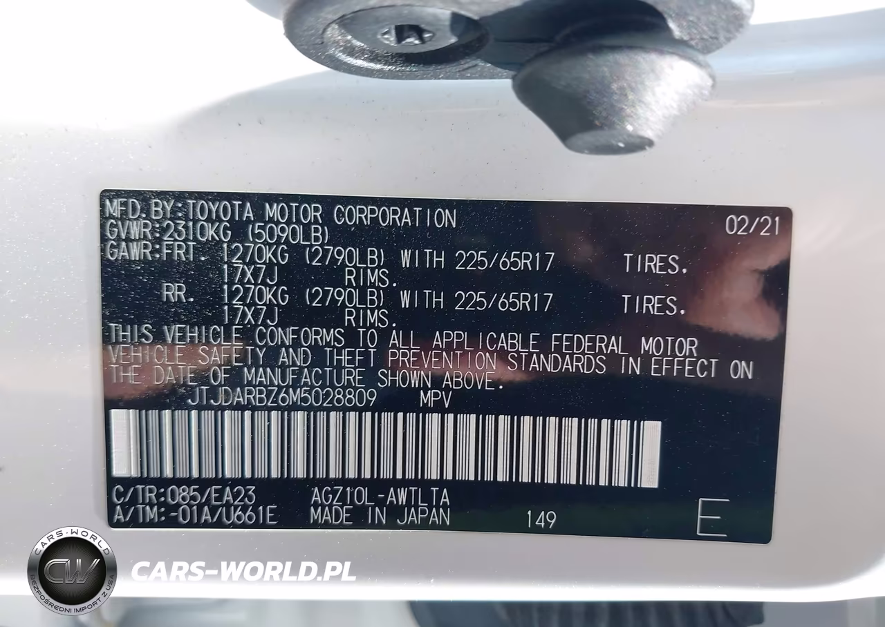 2021 Lexus Nx 300 VIN:JTJDARBZ6M5028809 - 9