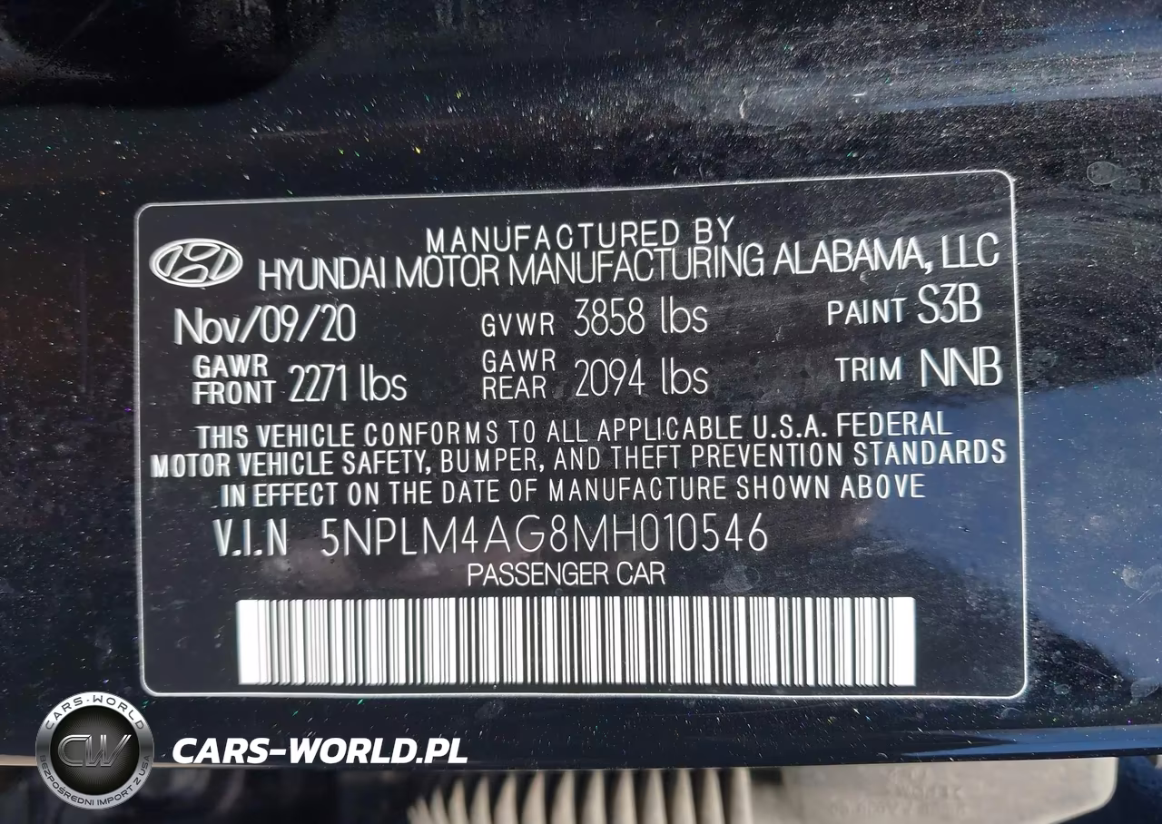 2021 Hyundai Elantra Sel VIN:5NPLM4AG8MH010546 - 9