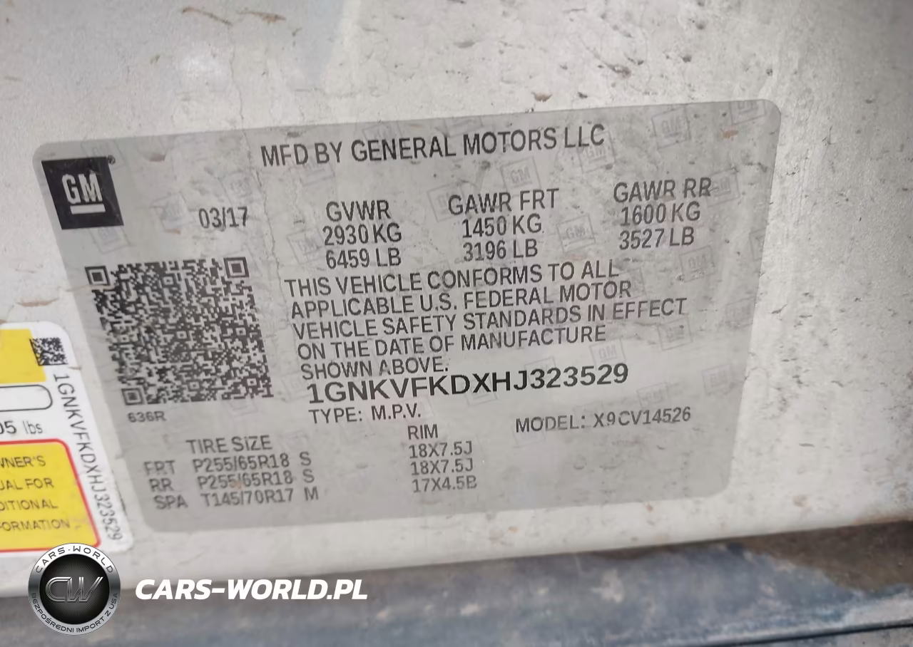 2017 Chevrolet Traverse Ls VIN:1GNKVFKDXHJ323529 - 9