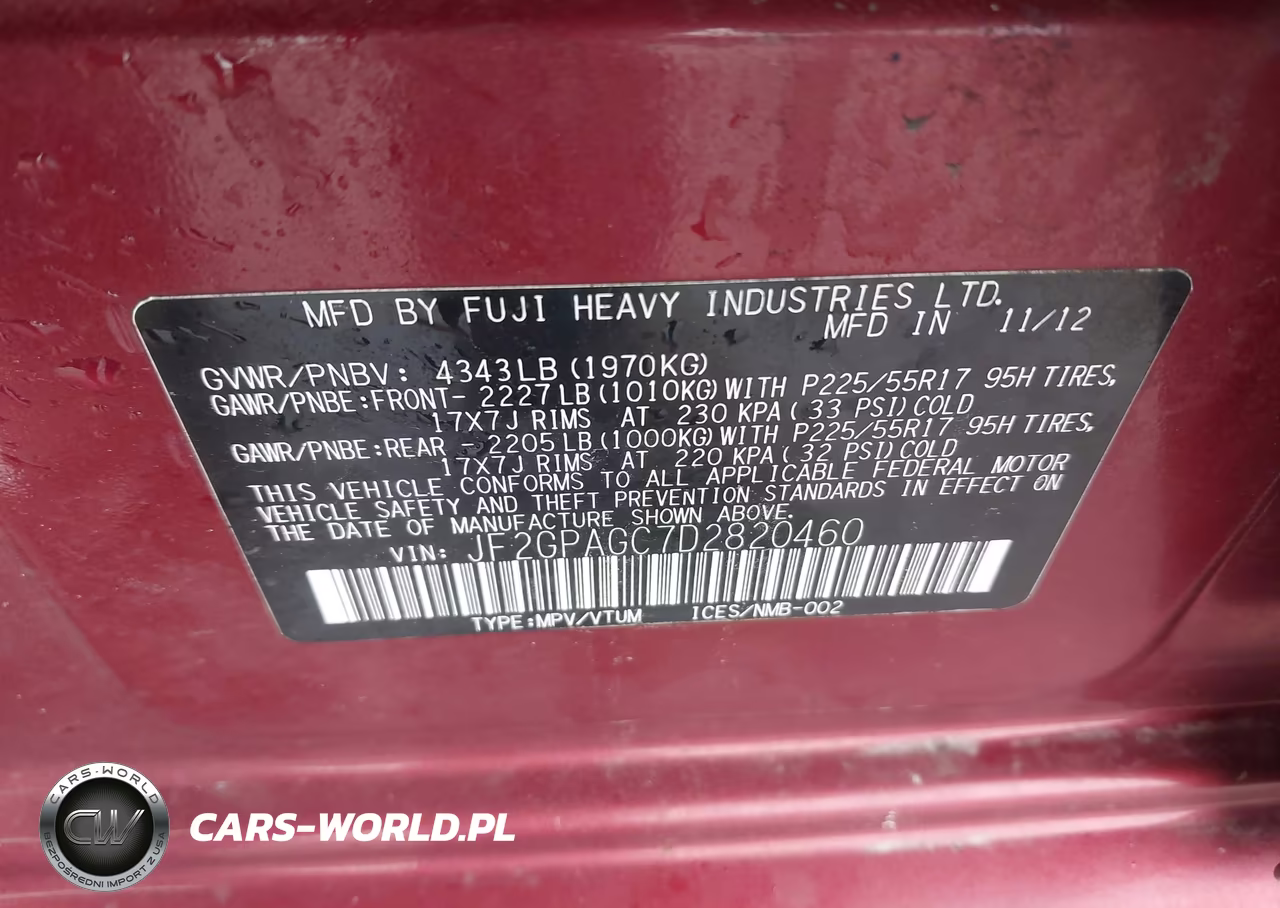 2013 Subaru Xv Crosstrek 2.0I Limited VIN:JF2GPAGC7D2820460 - 9