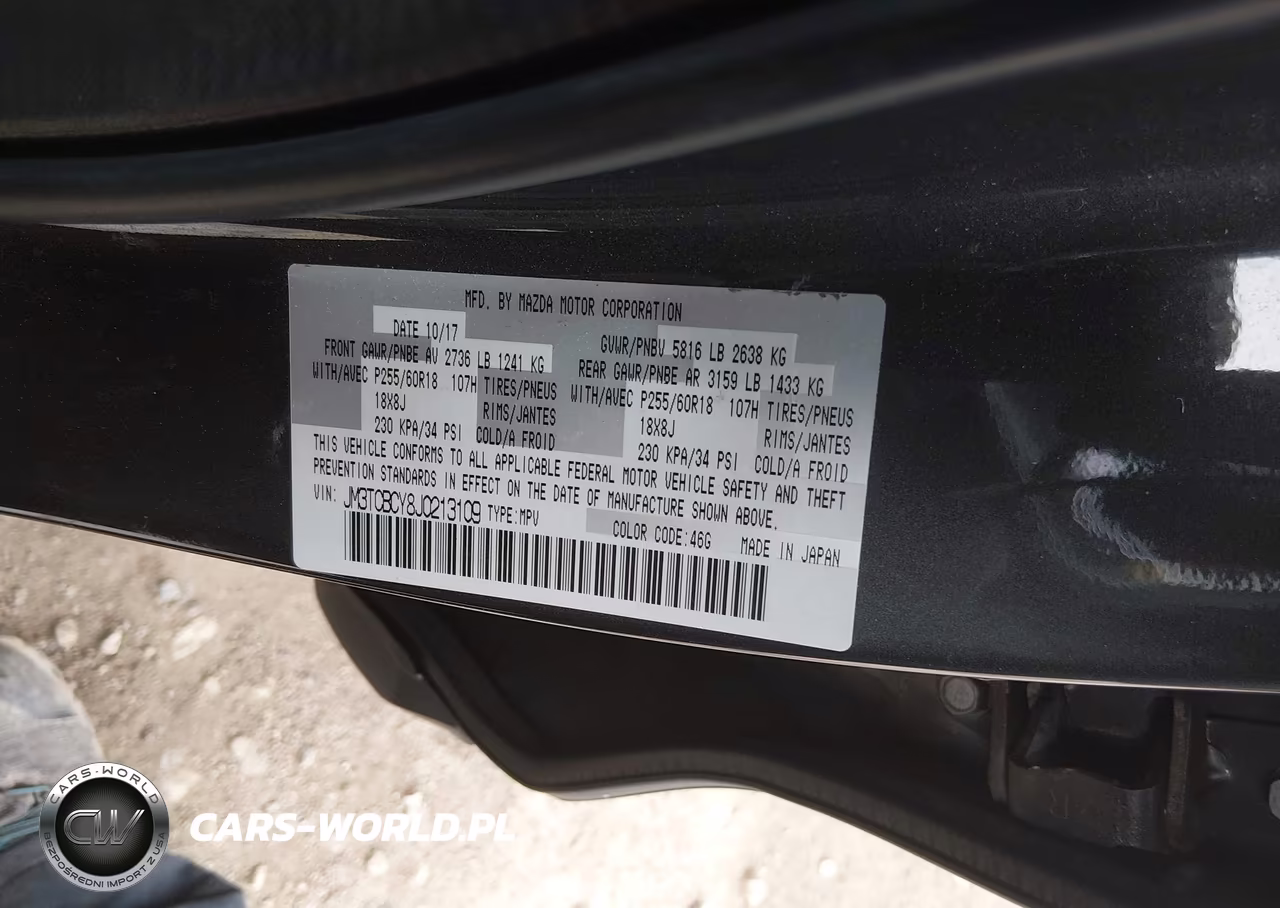 2018 Mazda Cx-9 Touring VIN:JM3TCBCY8J0213109 - 9