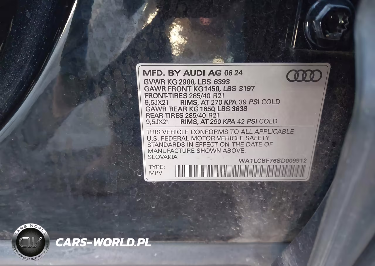 2025 Audi Q7 Premium Plus 45 Tfsi Quattro Tiptronic VIN:WA1LCBF76SD009912 - 9