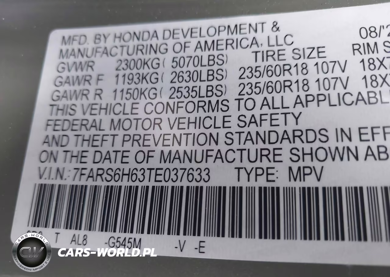 2026 Honda Cr-V Hybrid Awd Trailsport VIN:7FARS6H63TE037633 - 9