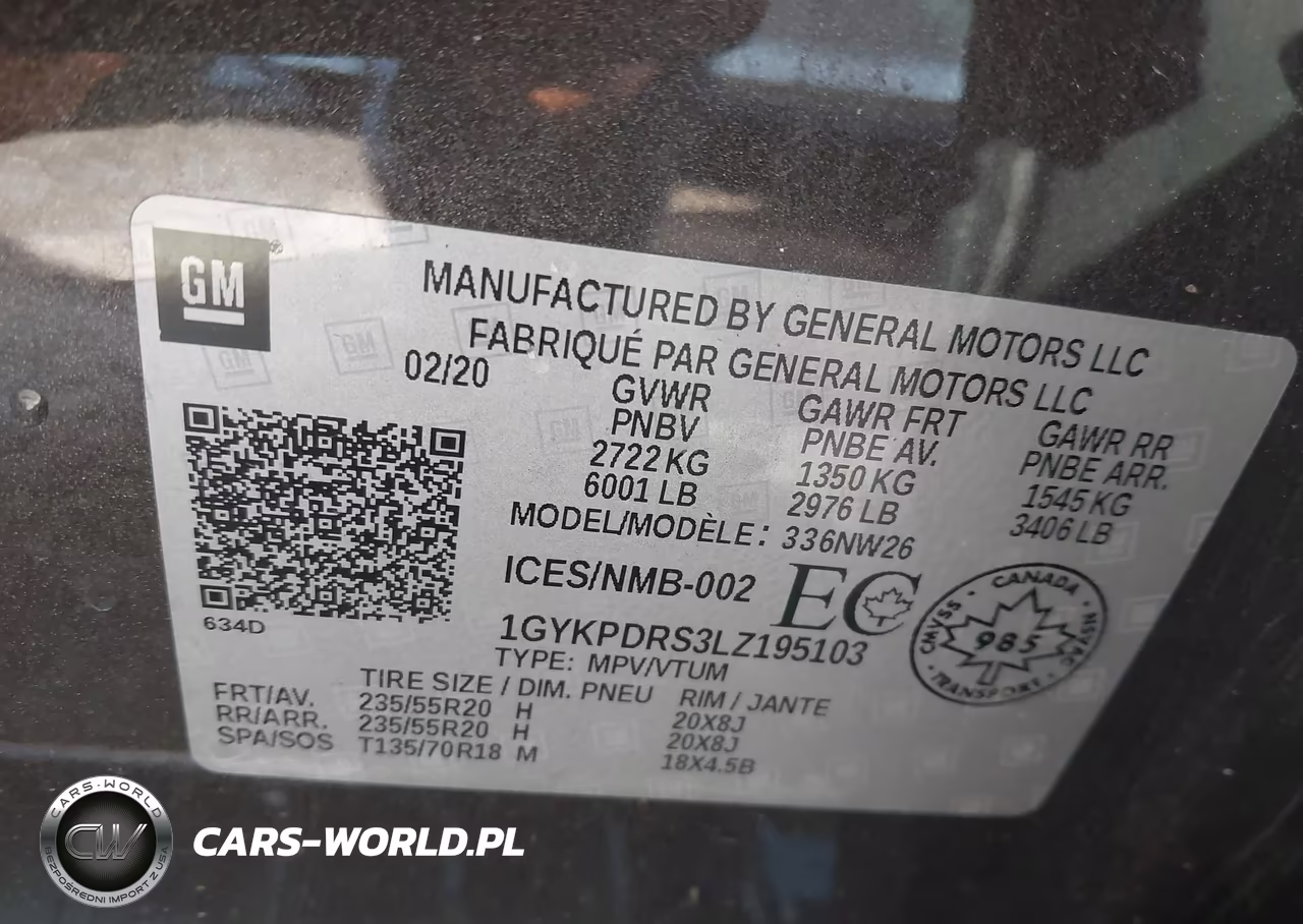 2020 Cadillac Xt6 Premium Luxury VIN:1GYKPDRS3LZ195103 - 9