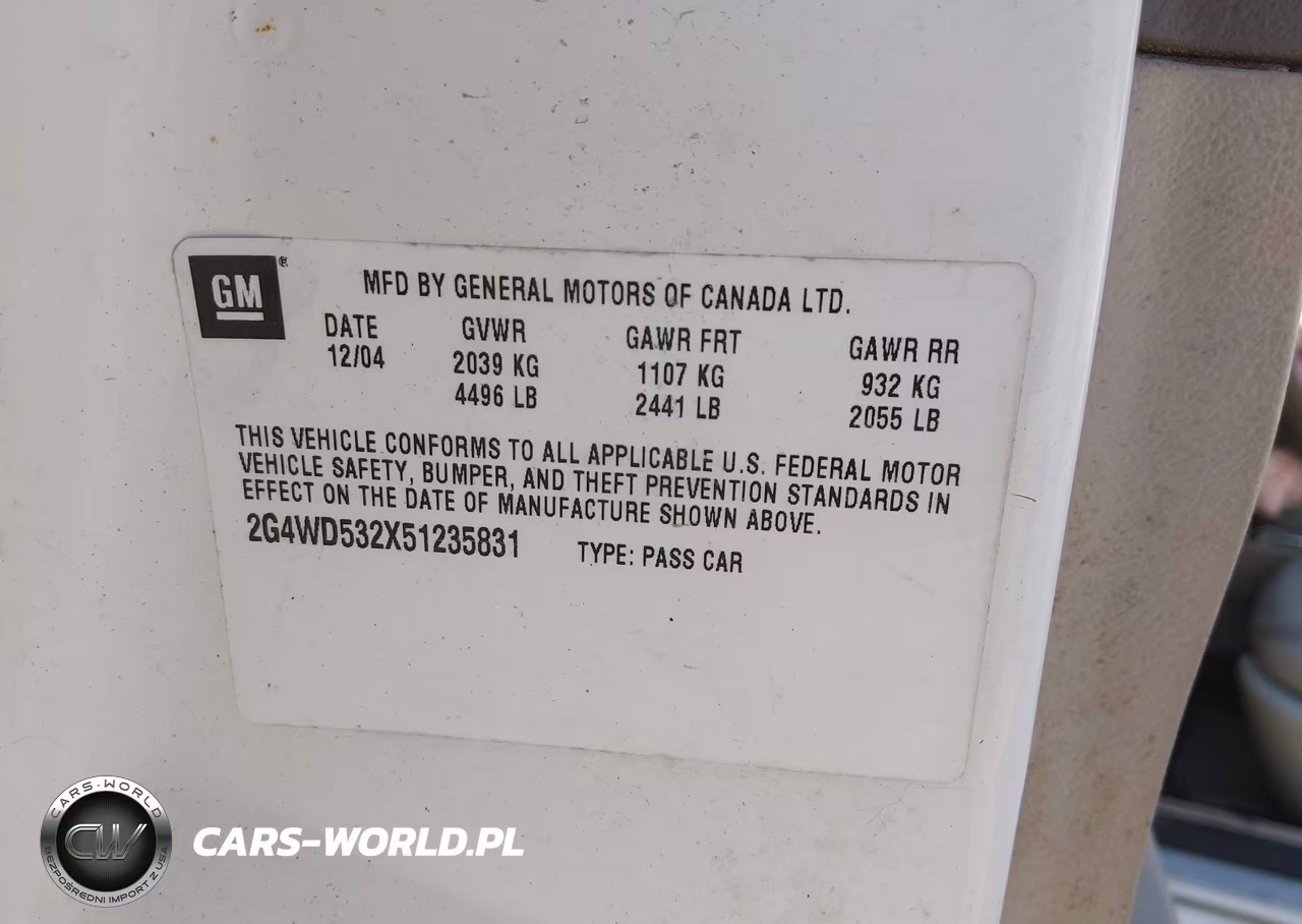 2005 Buick Lacrosse Cxl VIN:2G4WD532X51235831 - 9