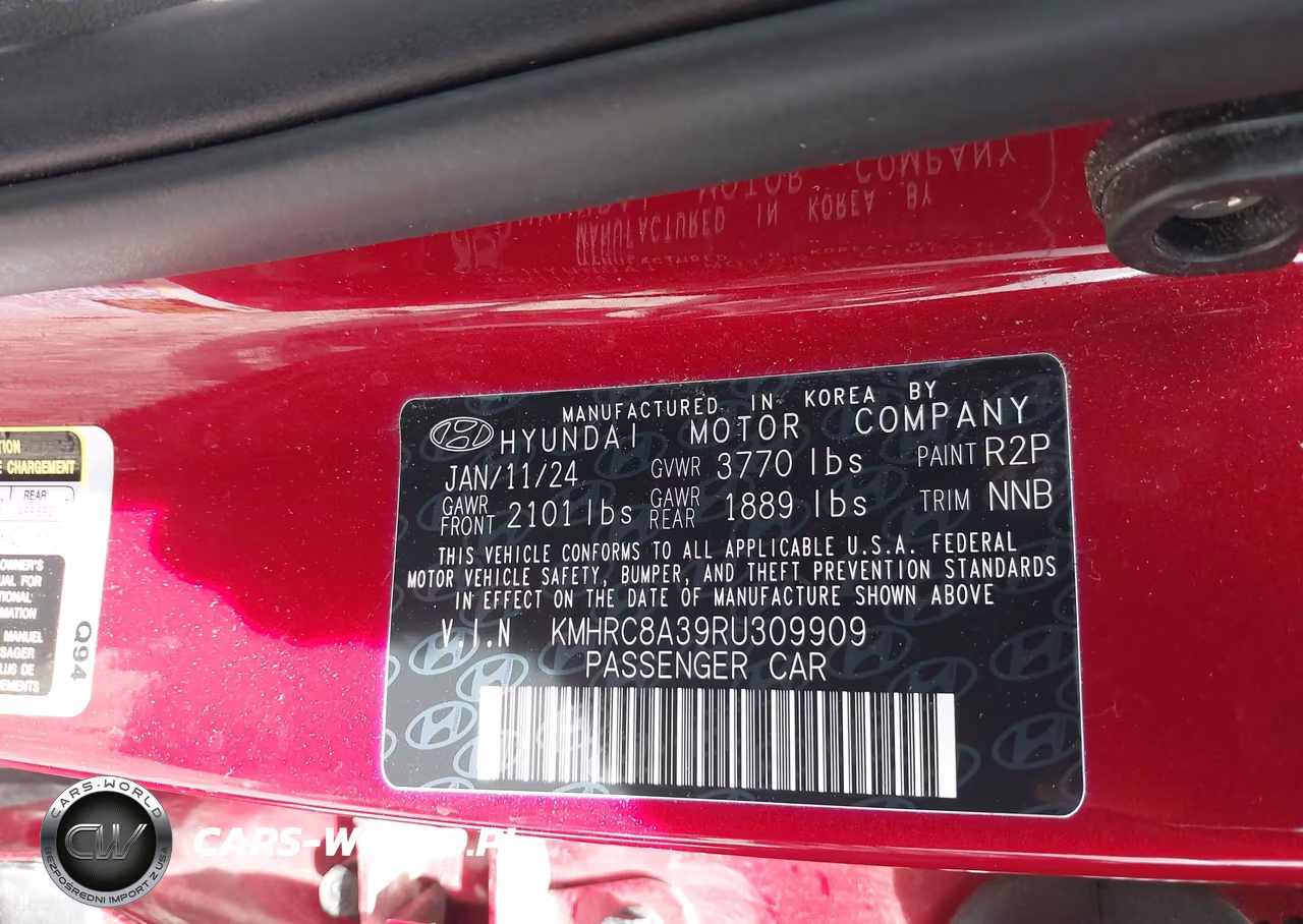 2024 Hyundai Venue Sel VIN:KMHRC8A39RU309909 - 9