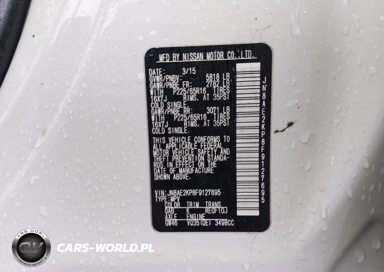 2015 Nissan Quest Platinum-S-Sl-Sv VIN:JN8AE2KP8F9127695 - 9