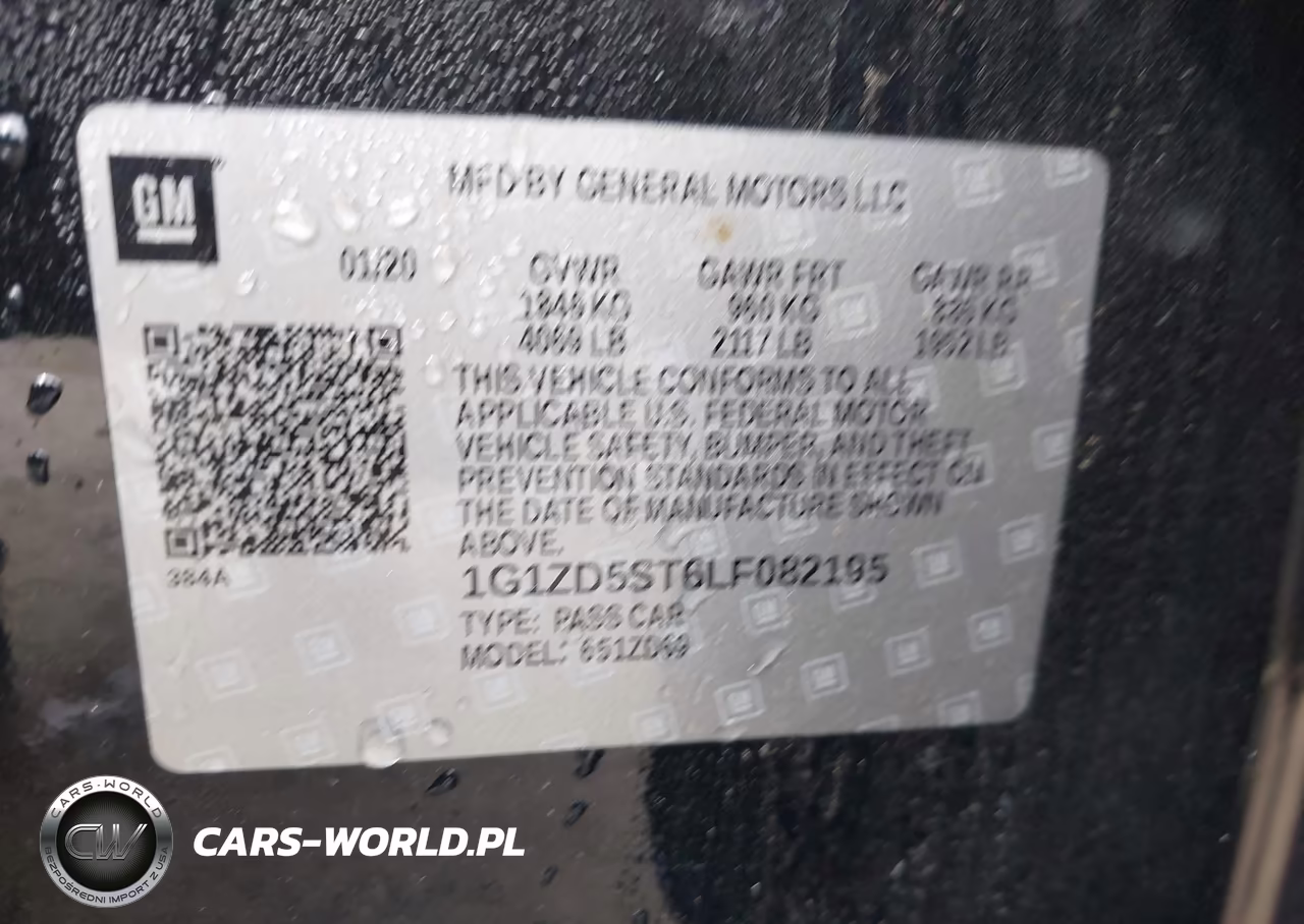 2020 Chevrolet Malibu Fwd Lt VIN:1G1ZD5ST6LF082195 - 9