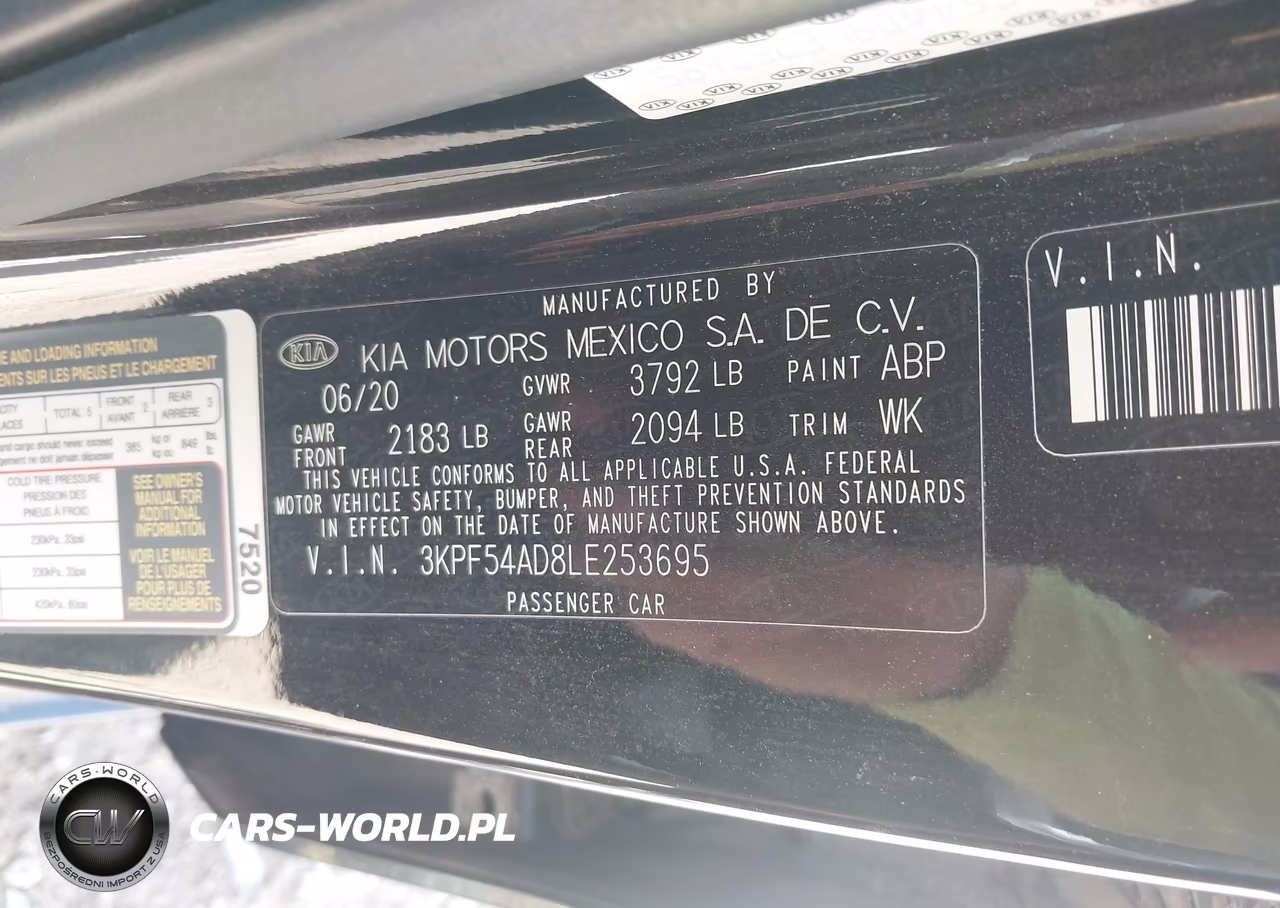 2020 Kia Forte Ex VIN:3KPF54AD8LE253695 - 9