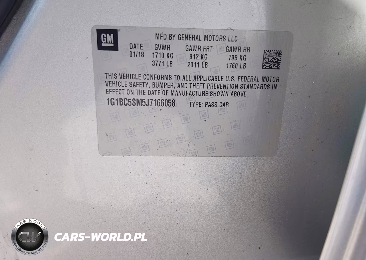 2018 Chevrolet Cruze Ls Auto VIN:1G1BC5SM5J7166058 - 9