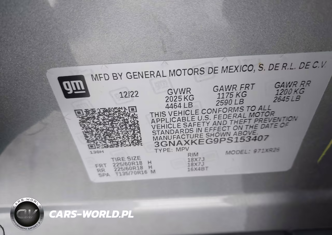 2023 Chevrolet Equinox Fwd Lt VIN:3GNAXKEG9PS153407 - 9