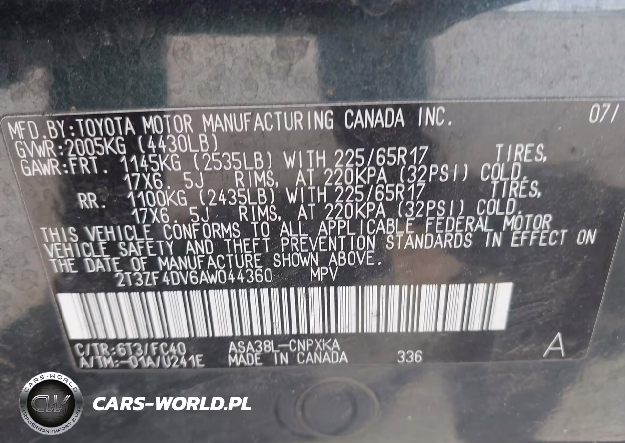 2010 Toyota Rav4 VIN:2T3ZF4DV6AW044360 - 9