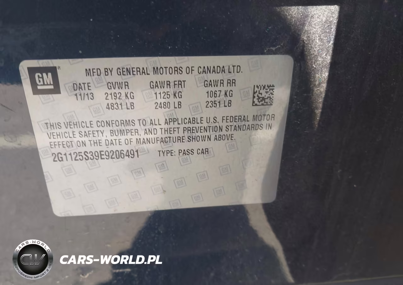 2014 Chevrolet Impala 2Lt VIN:2G1125S39E9206491 - 9