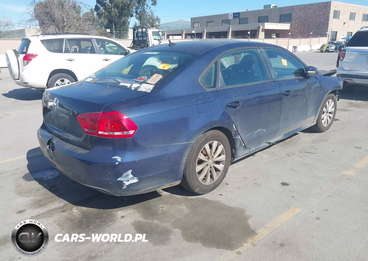 2013 Volkswagen Passat S VIN:1VWAP7A32DC024111 - 4