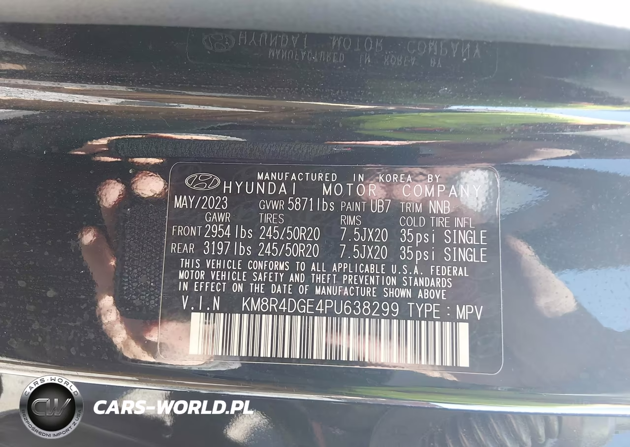 2023 Hyundai Palisade Sel VIN:KM8R4DGE4PU638299 - 9