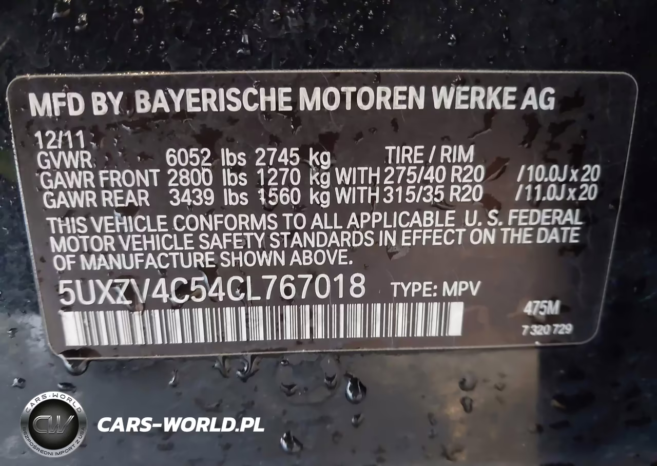 2012 BMW X5 xDrive35I-xDrive35I Premium-xDrive35I Sport Activity VIN:5UXZV4C54CL767018 - 9
