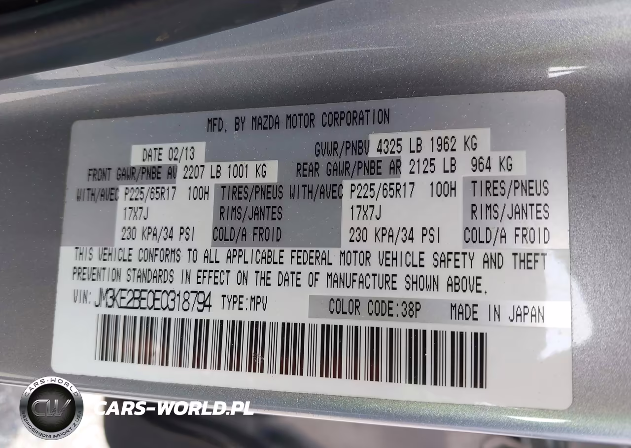 2014 Mazda Cx-5 Sport VIN:JM3KE2BE0E0318794 - 9