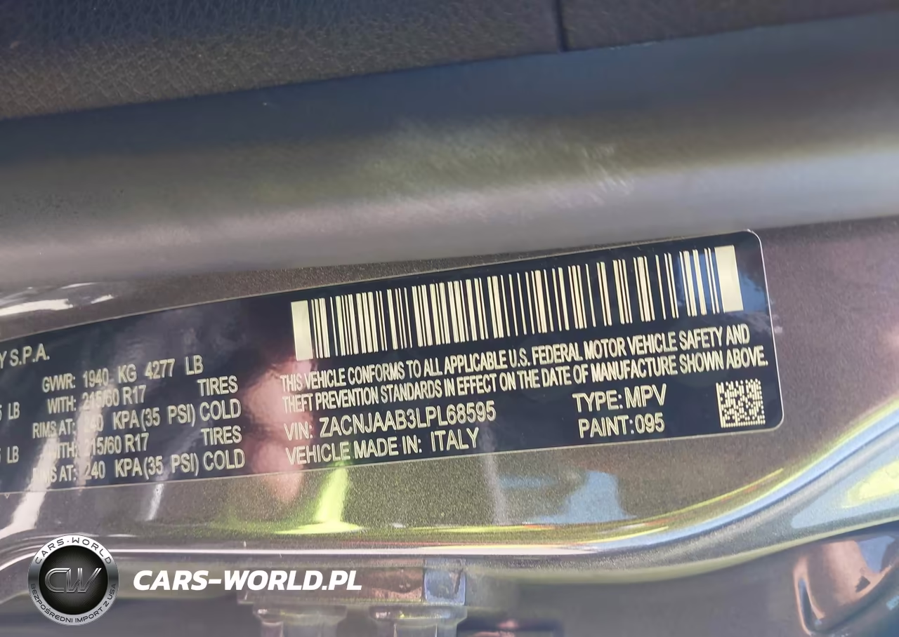 2020 Jeep Renegade Sport Fwd VIN:ZACNJAAB3LPL68595 - 9