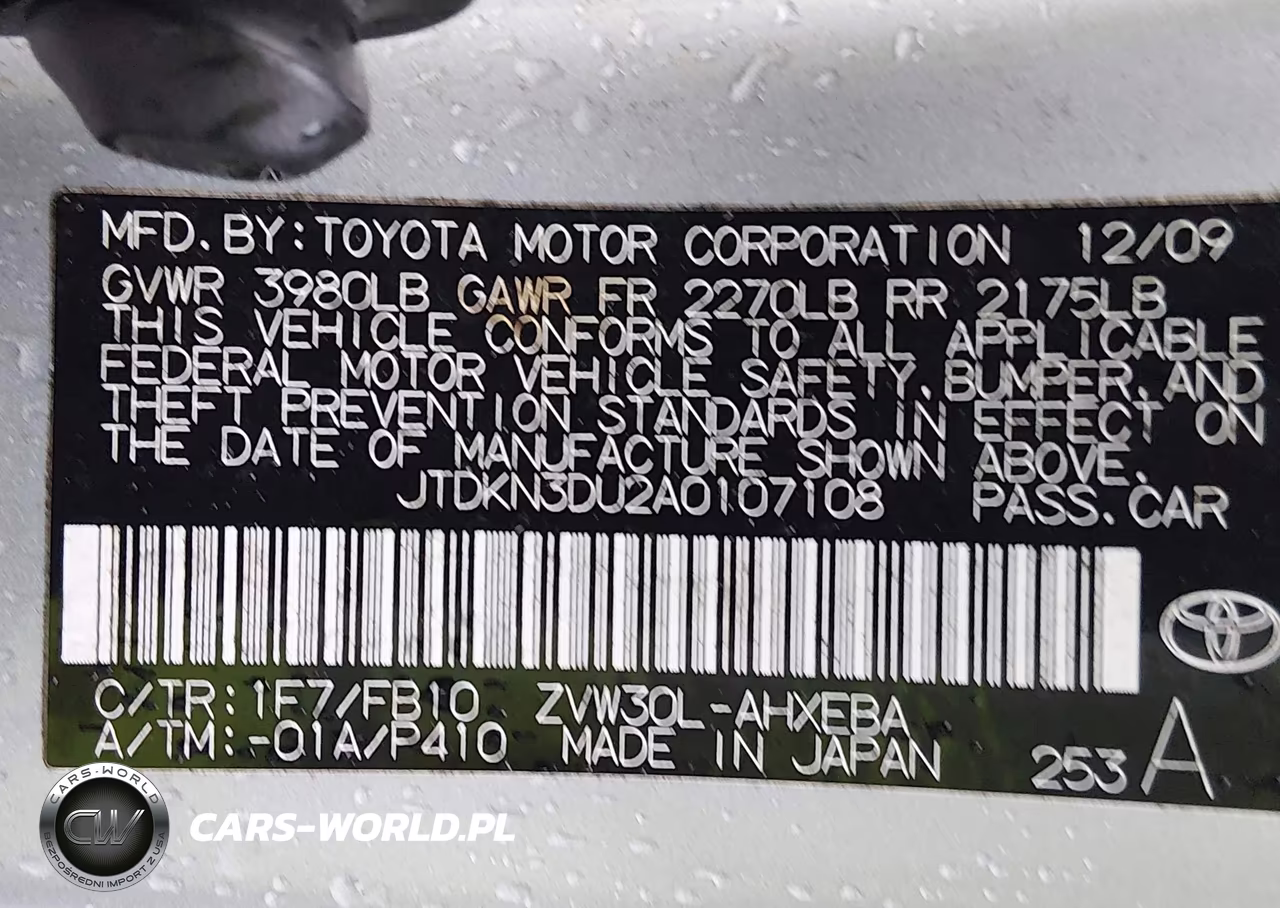 2010 Toyota Prius Iii VIN:JTDKN3DU2A0107108 - 9