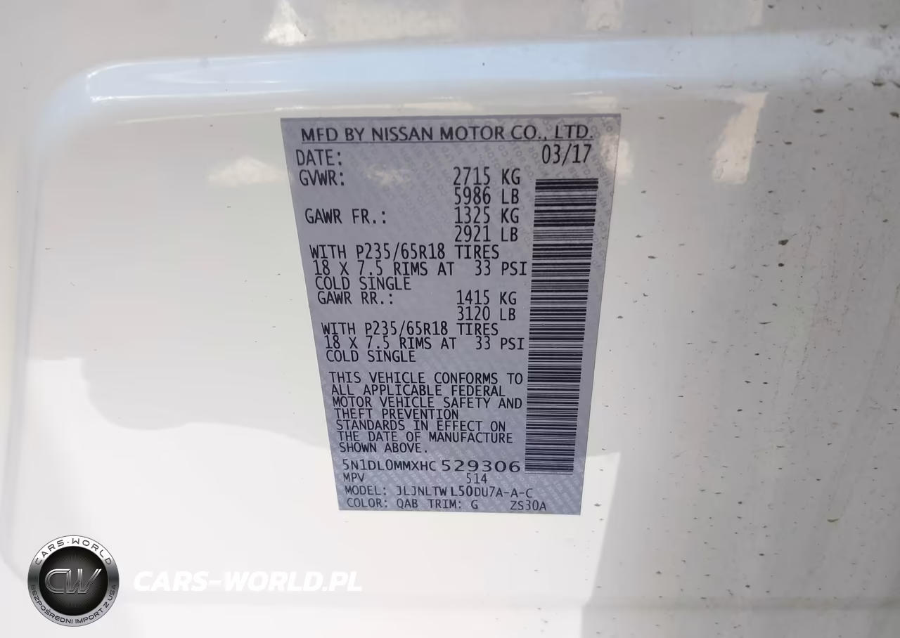 2017 Infiniti Qx60 VIN:5N1DL0MMXHC529306 - 9