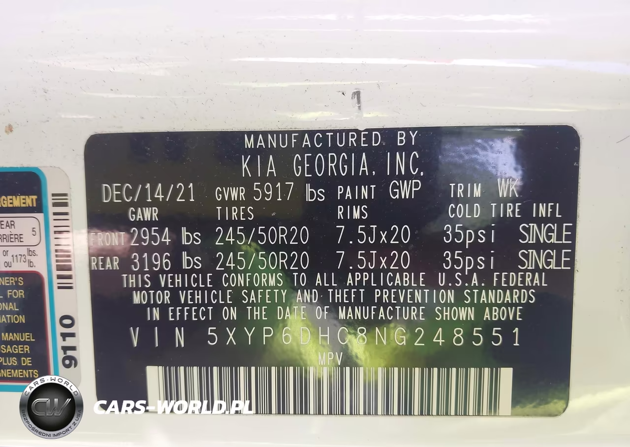 2022 Kia Telluride S VIN:5XYP6DHC8NG248551 - 9