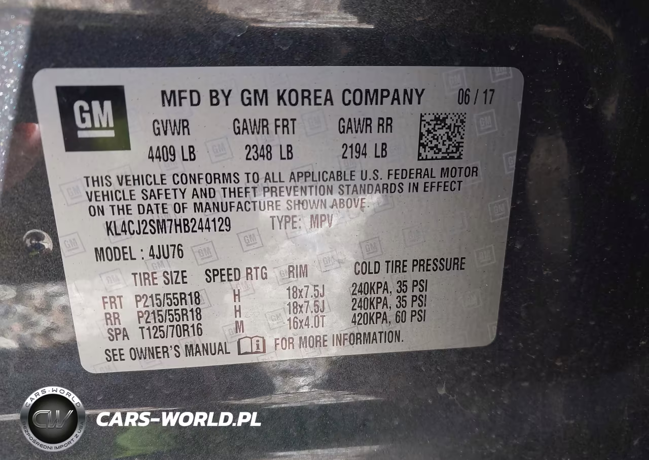 2017 Buick Encore Sport Touring VIN:KL4CJ2SM7HB244129 - 9