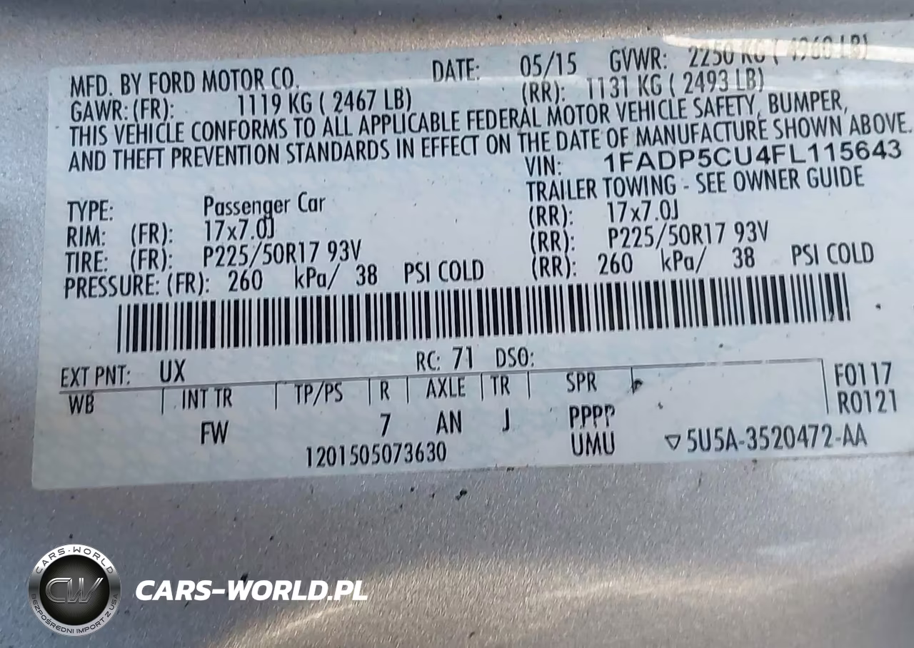 2015 Ford C-Max Energi Sel VIN:1FADP5CU4FL115643 - 9