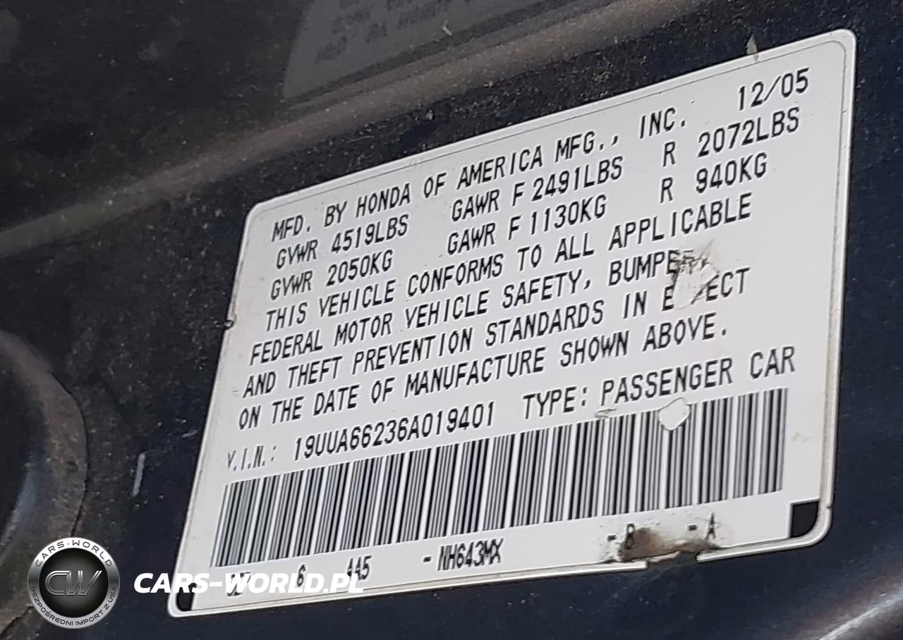 2006 Acura Tl VIN:19UUA66236A019401 - 9