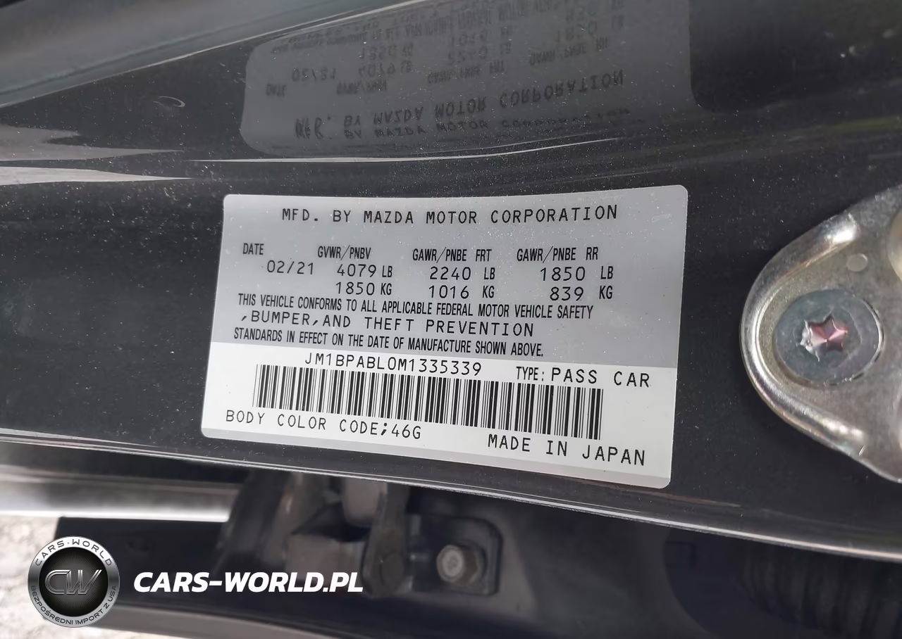 2021 Mazda Mazda3 Select VIN:JM1BPABL0M1335339 - 9